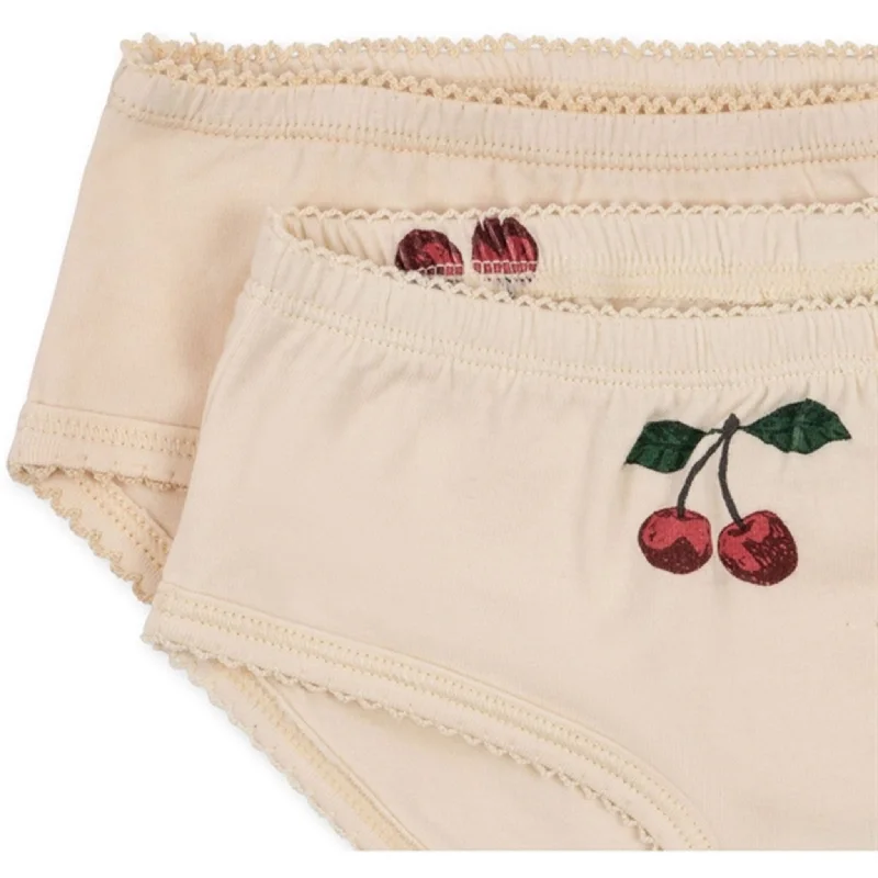 Konges Sløjd Ma Grande Cerise/Nouvelle Peach Basic 2-Pack Underpants