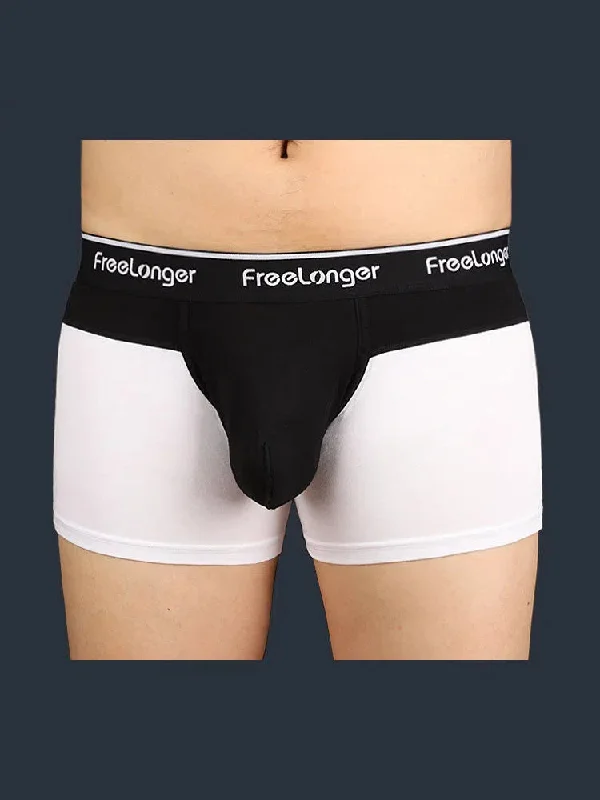 FreeLonger Men's Big Pouch Microfiber Breathable Trunks