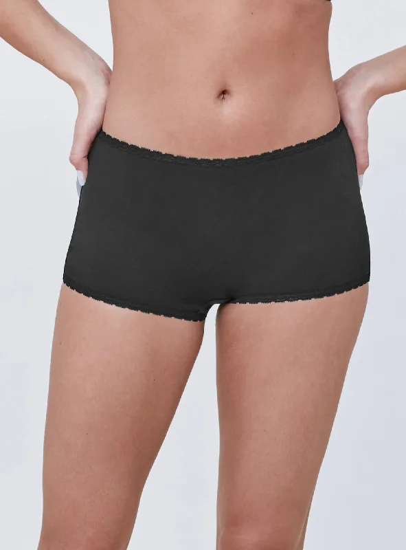 *3 for $48  Adorned Cotton Boyshort