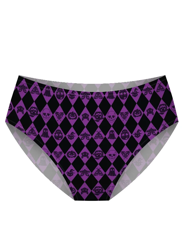 AiraModal™ Purple Harlequin High-Rise Brief