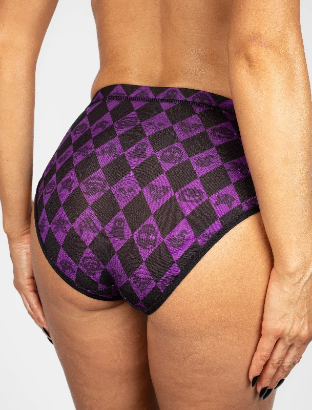 AiraModal™ Purple Harlequin High-Rise Brief