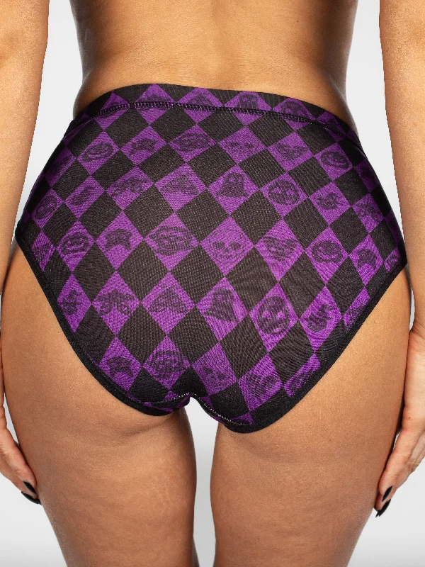 AiraModal™ Purple Harlequin High-Rise Brief