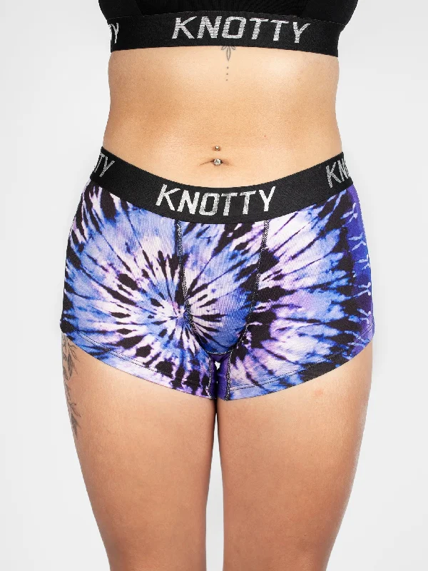 AiraModal™ Amethyst Spiral Tie-Dye Boyshort