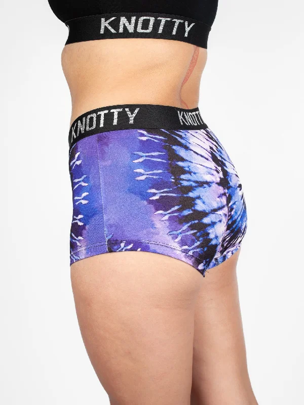 AiraModal™ Amethyst Spiral Tie-Dye Boyshort