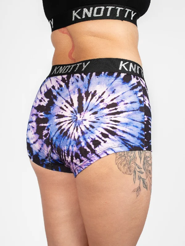 AiraModal™ Amethyst Spiral Tie-Dye Boyshort