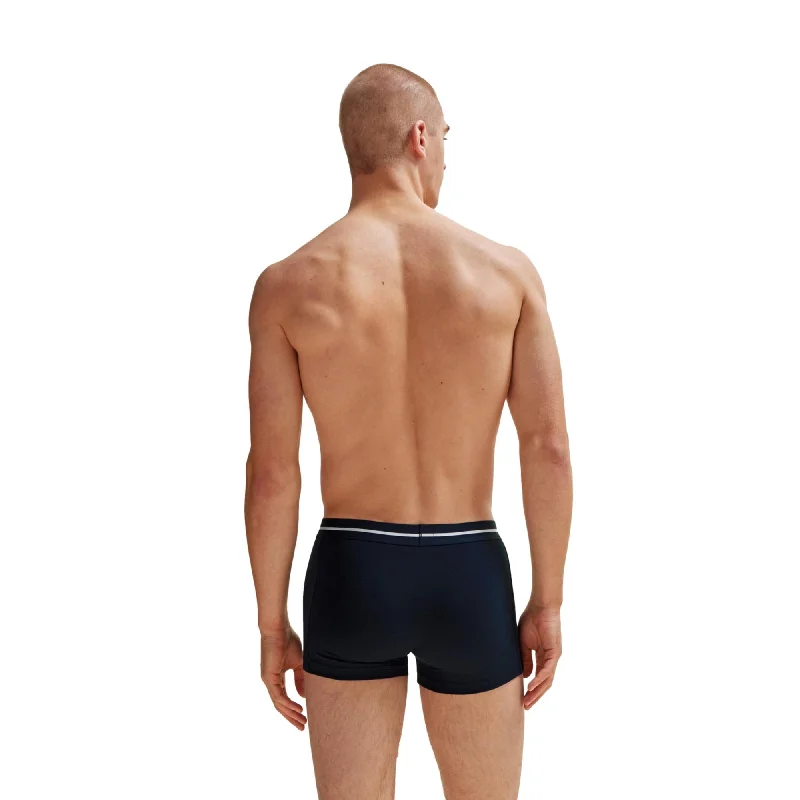 BOSS Mens 3 Pack Bold Cotton Stretch Trunk - Blue Mix