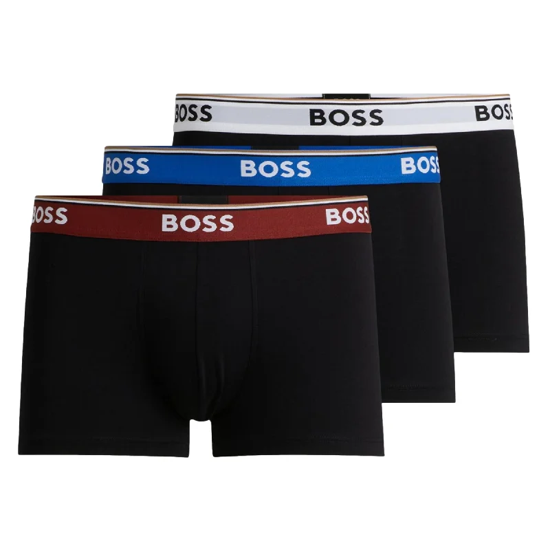 BOSS Power Trunk 3 Pack - Red/Blue/White Waistbands