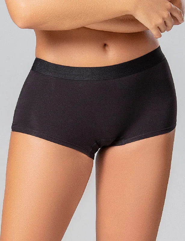 Boyshort panty made of luxury combed cotton (6089)