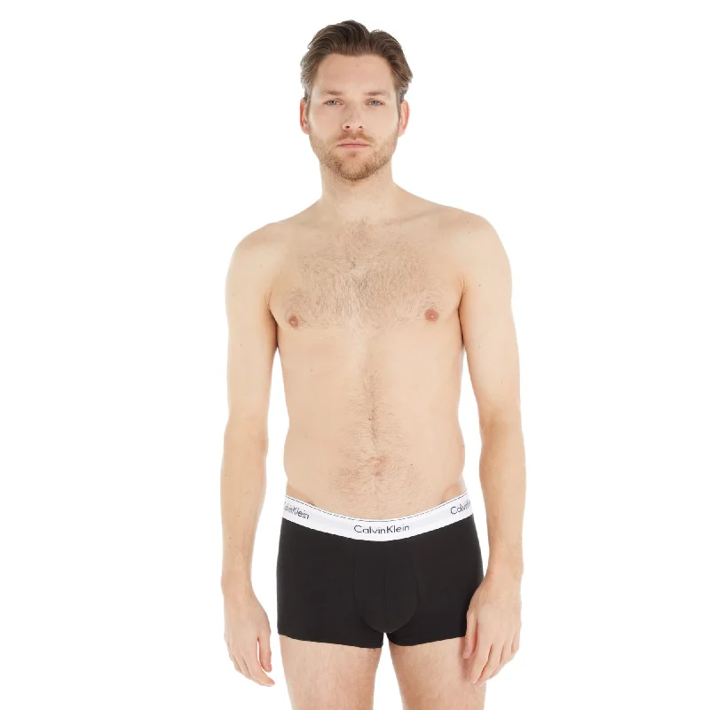 Calvin Klein Modern Cotton Stretch Trunks 3 Pack - Black / White / Grey