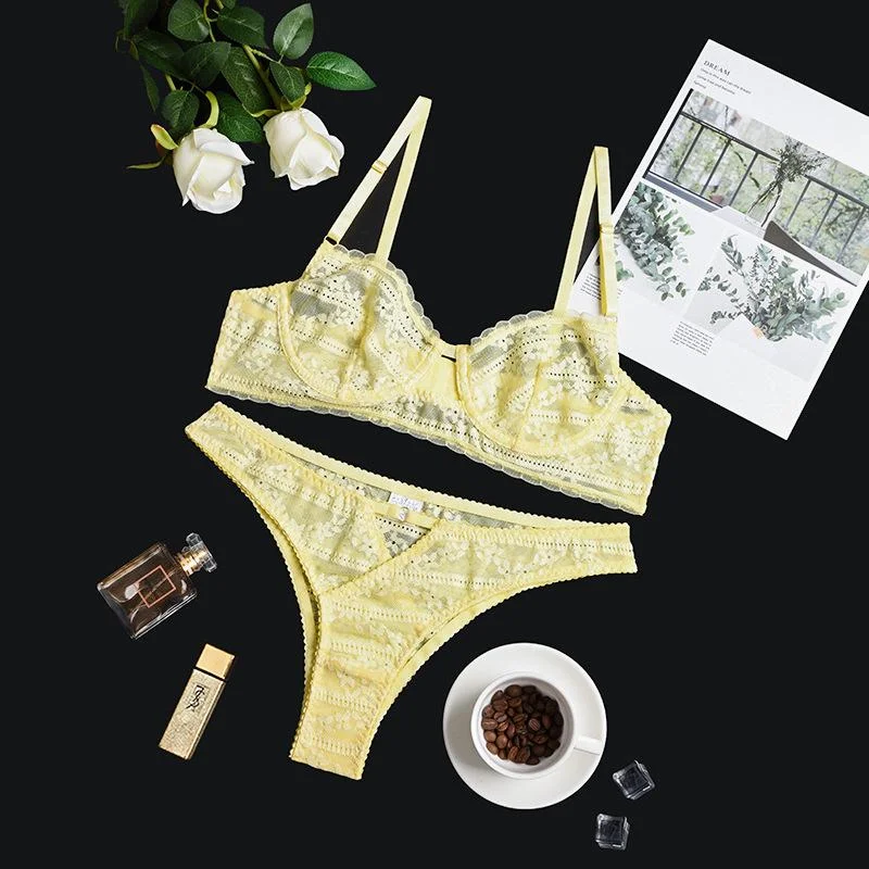 Yellow Pastel Lingerie Set