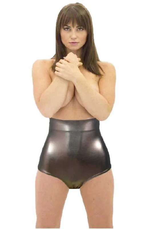 Metallic High Waisted Briefs