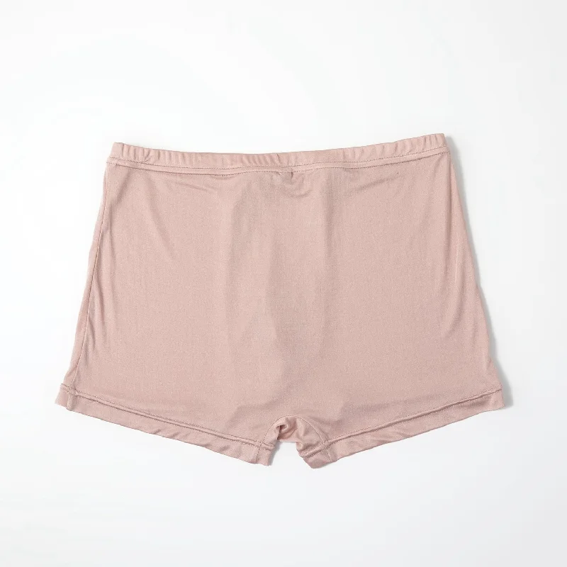 Dusty Rose Knitted Silk Men's Trunks | Mid Rise | Shimmer Collection