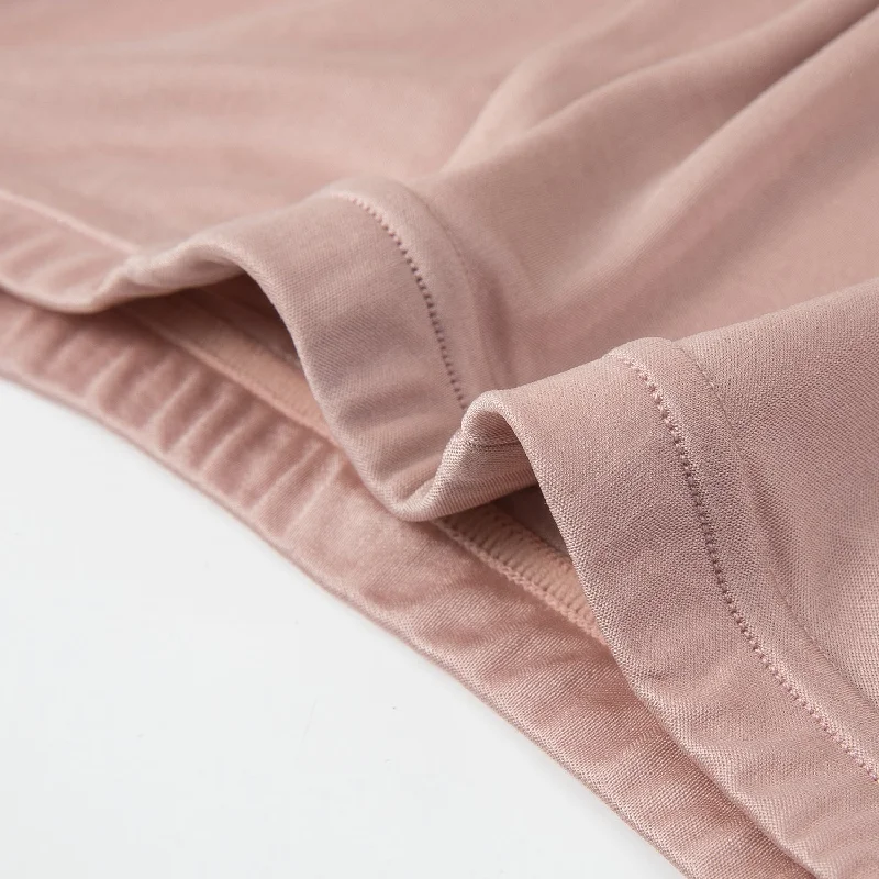 Dusty Rose Knitted Silk Men's Trunks | Mid Rise | Shimmer Collection