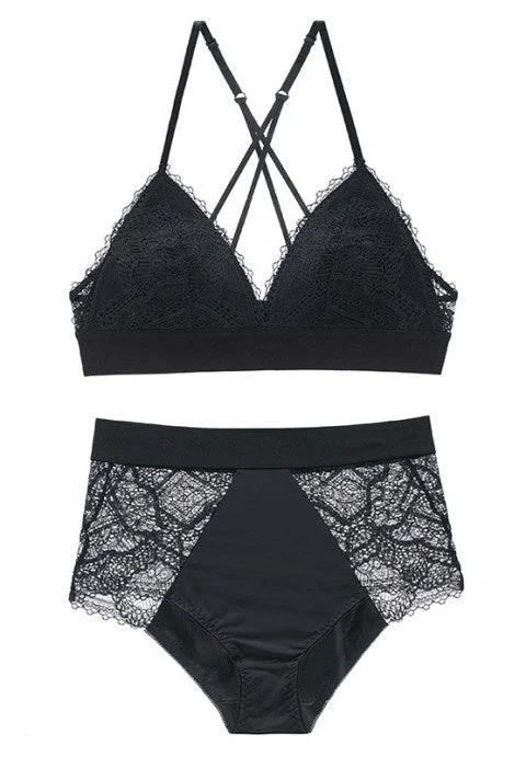 Elegance Lace Racerback Bra set