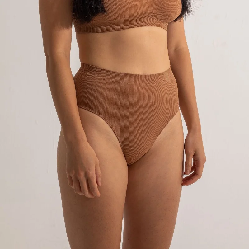 High Waist Brief - Recycled Seamfree - Nude 4