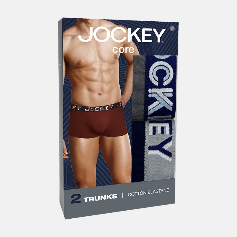 Jockey® 2pcs Men's Trunks | Cotton Elastane | Core | JMX338712AS1