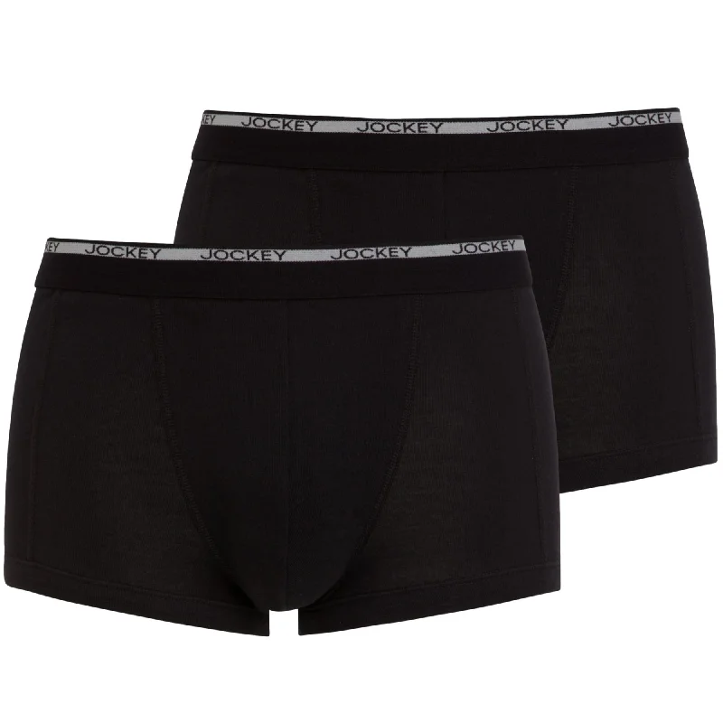 Jockey Modern Classic Short Trunk 2 Pack - Black