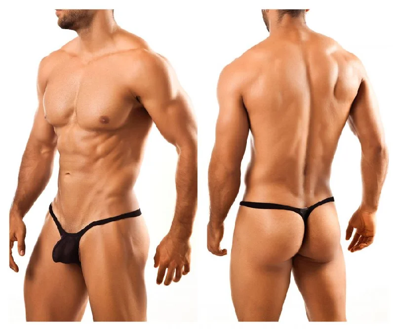 Joe Snyder JSBUL02 Bulge Tanga Black Mesh