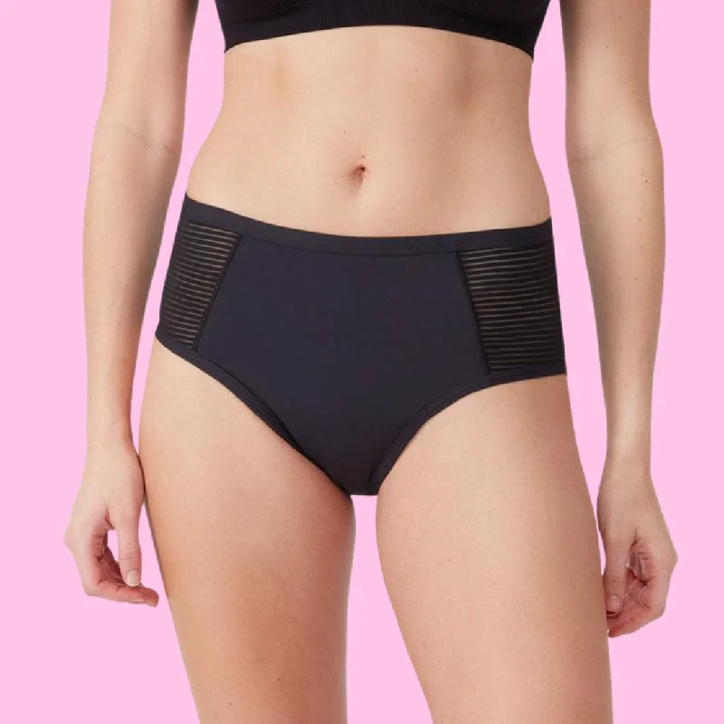 Luxe Period Midi Brief - Black