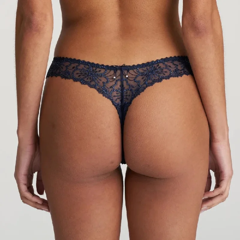 Marie Jo Jane Thong In Velvet Blue