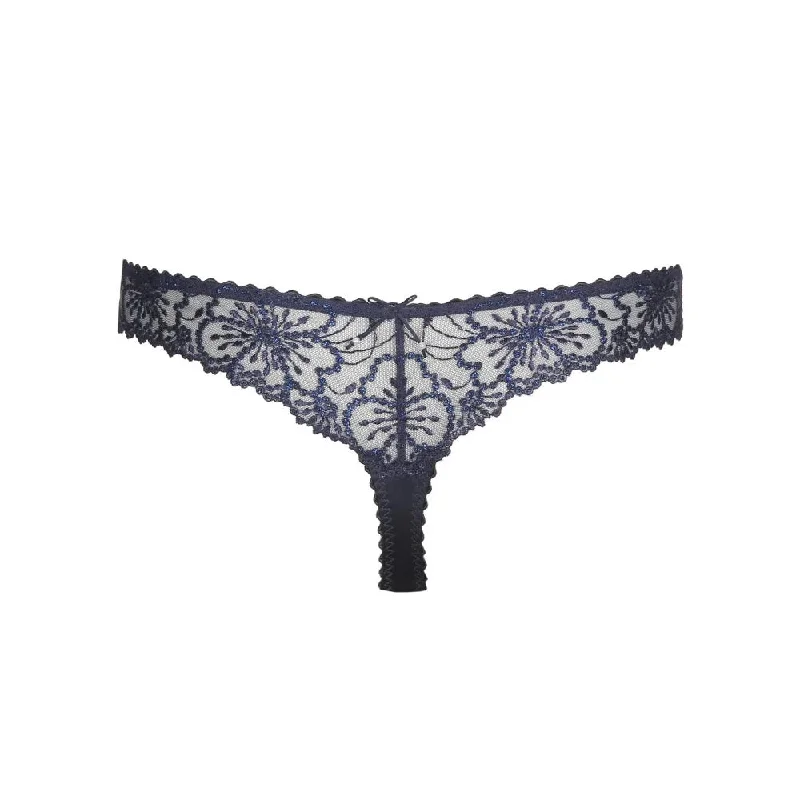 Marie Jo Jane Thong In Velvet Blue