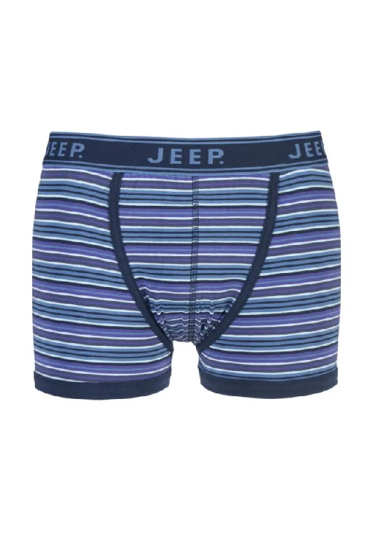 Mens 1 Pair Jeep Spirit Cotton Fine Stripe Trunks In Blue