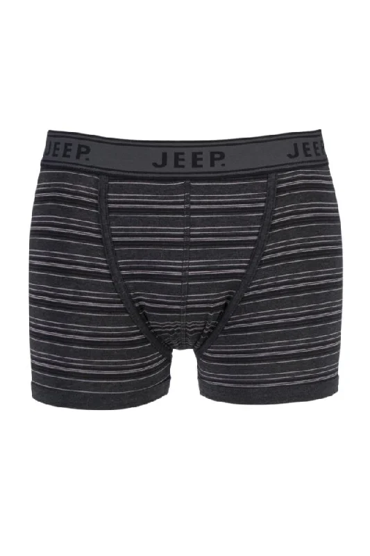 Mens 1 Pair Jeep Spirit Cotton Pin Stripe Trunks In Charcoal