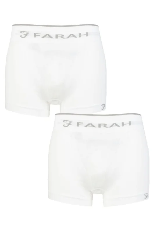 Mens 2 Pack Farah Seamless Trunks