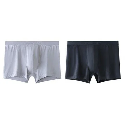 Men's 80S Tencel Modal Mulberry Silk Anti-Bacterial Trunks (2pcs Pack)