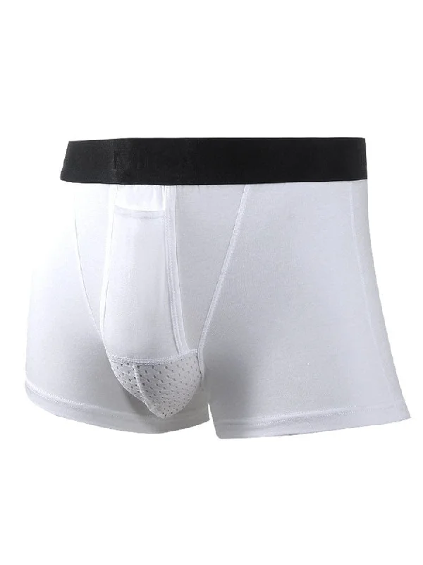 Men's Capsule Mesh Midriff Dual Pouch Trunks