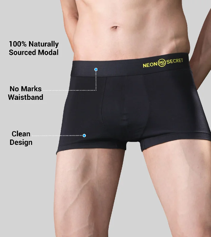 Micro Modal Men's Black Trunk