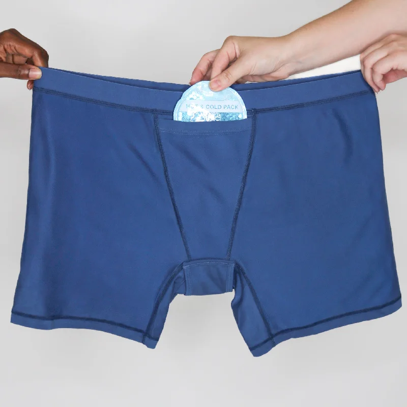 NEW Ultimate Everyday Cotton Boxers (With Pad Holder and Pocket) Galaxy Blue