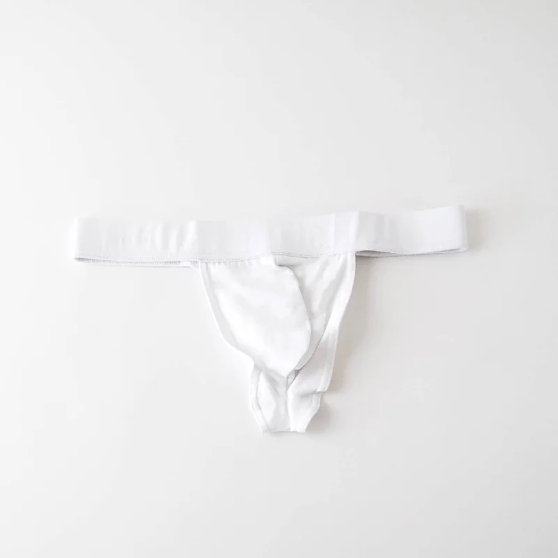 organic cotton thong - white