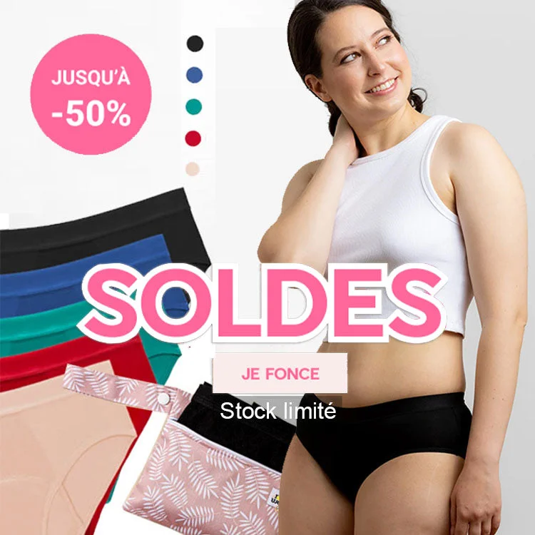 Pack de culottes menstruelles adaptées à tous les flux