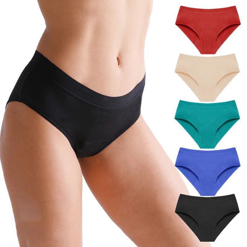 Plus Size Bamboo Fiber Period Brief | 5 Pack