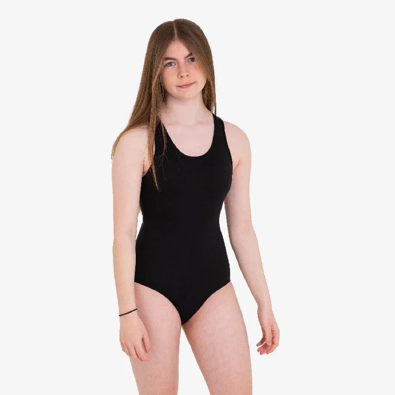 WUKA Teen Period Racerback Swimsuit - Black