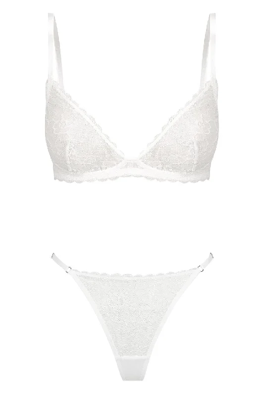 Rosie Bralette Set White