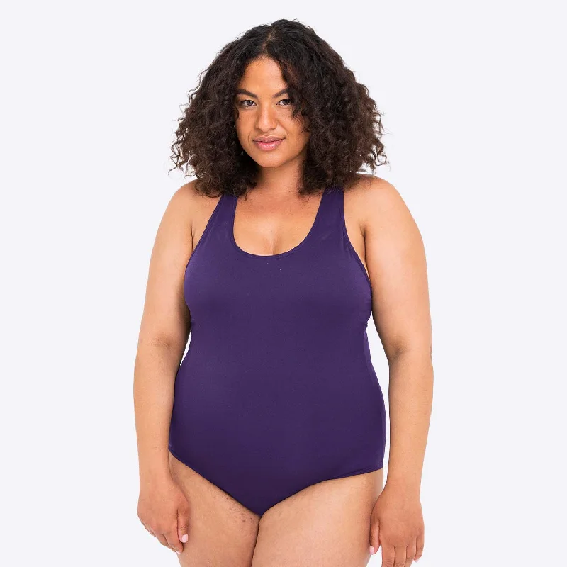 WUKA Scoop Back Period Swimsuit - Purple