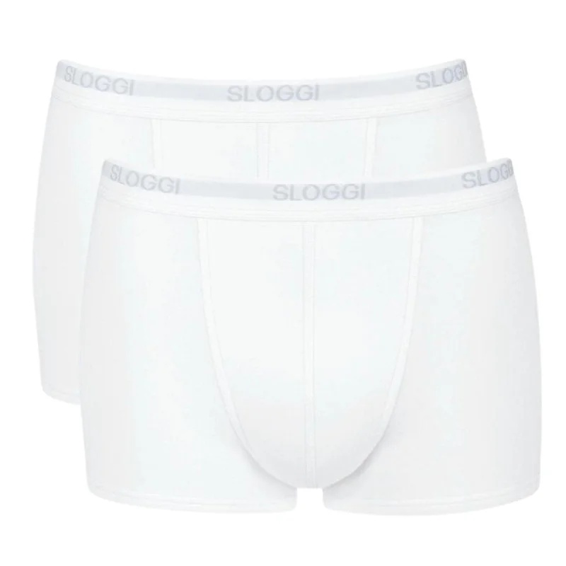 Sloggi Men Basic Short 2 Pack - White