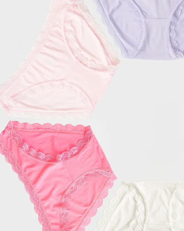 The Original Brief Four Pack - Pink Macaroon