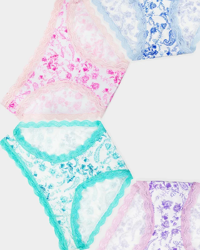 The Original Brief Four Pack - Spring Paisley