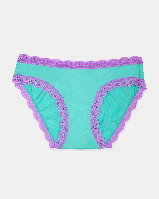 The Original Brief - Neon Mint and Purple