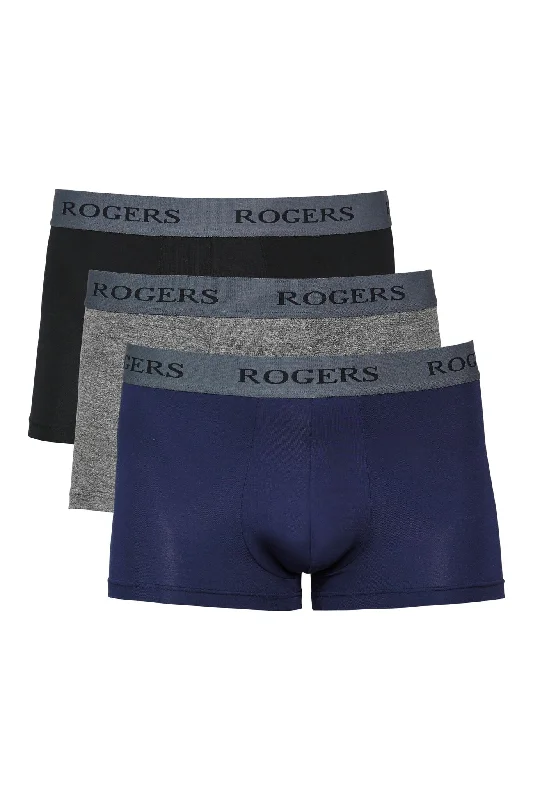 Three-Pack Modal Trunks – Grey Band