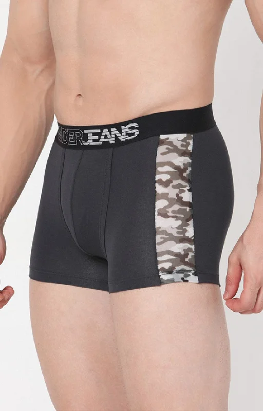 Grey Cotton Trunk for Men Premium- UnderJeans by Spykar