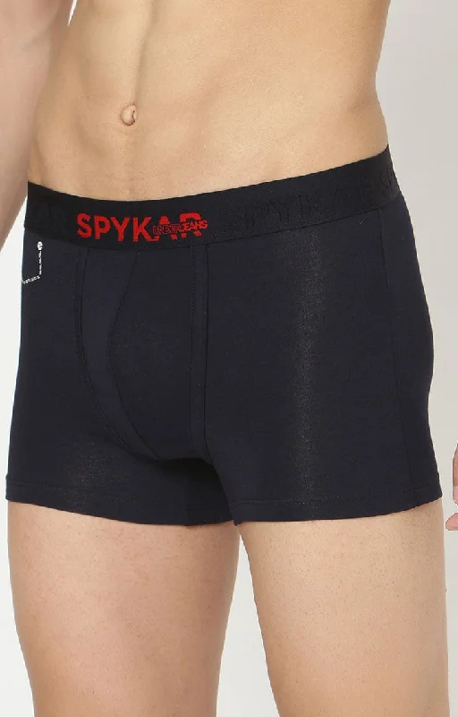 Underjeans by Spykar Men Premium Navy Cotton Blend Trunk