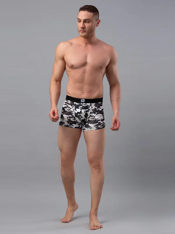 Men Premium Camo 1 Cotton Blend Trunk- UnderJeans by Spykar