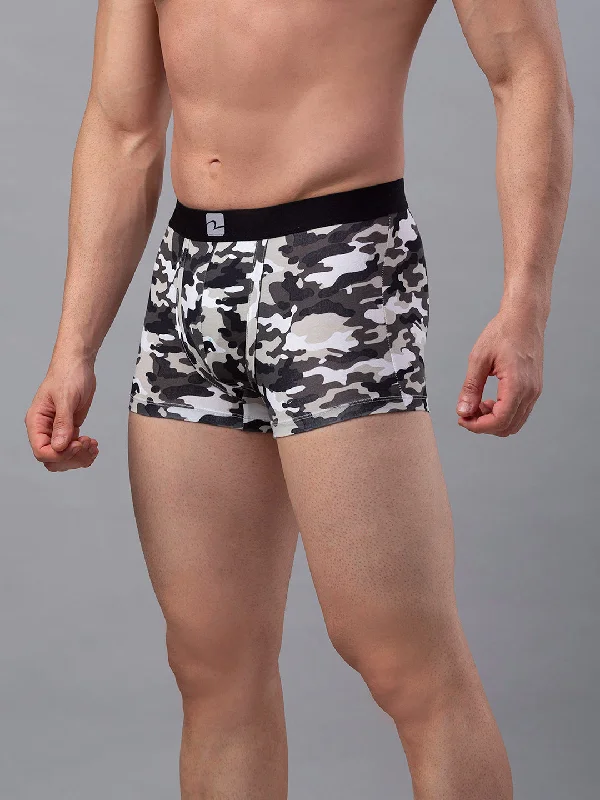 Men Premium Camo 1 Cotton Blend Trunk- UnderJeans by Spykar