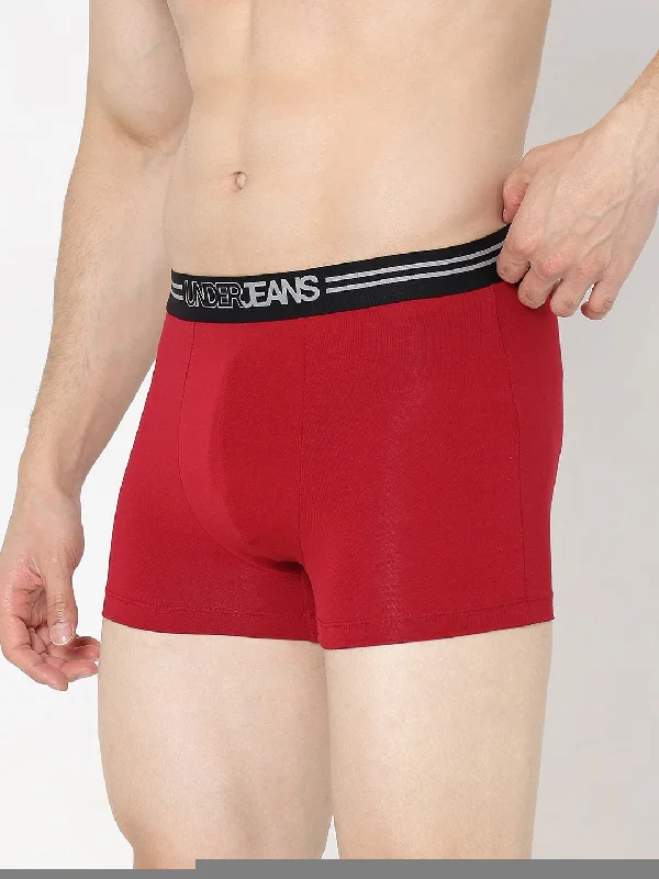 Underjeans by Spykar Men Premium Maroon Trunk