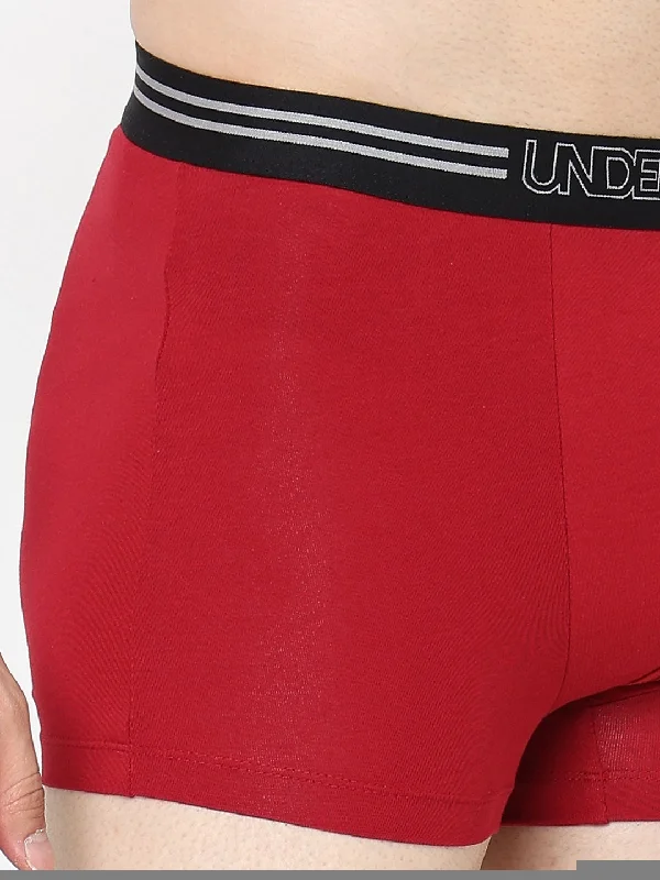 Underjeans by Spykar Men Premium Maroon Trunk