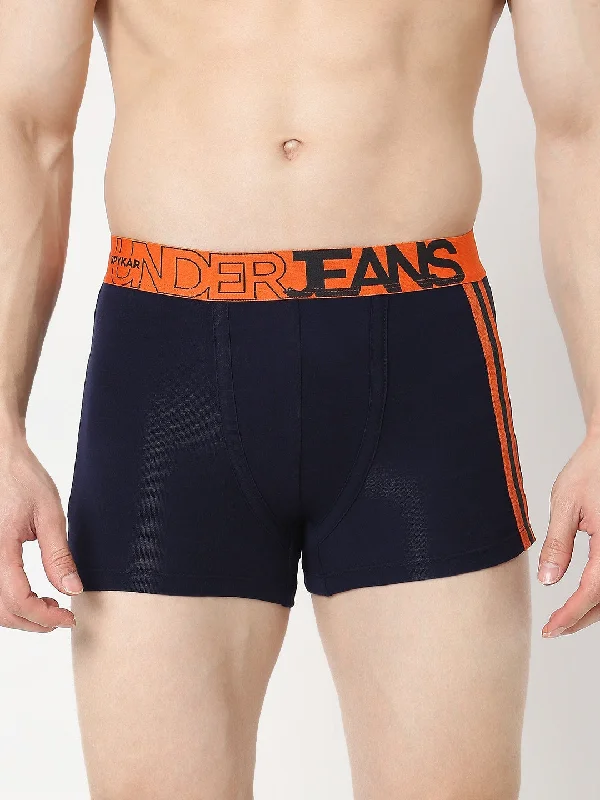 Underjeans by Spykar Men Premium Pack of 2 Navy - Grey Trunk